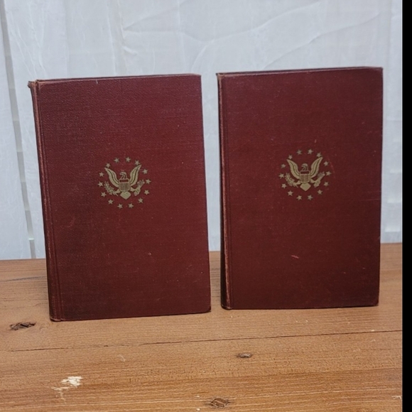 Antique Maroon Classic Book Set 1925, Robinson Curso - Picture 6 of 12